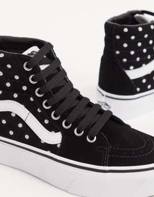 vans polka dot platform shoes