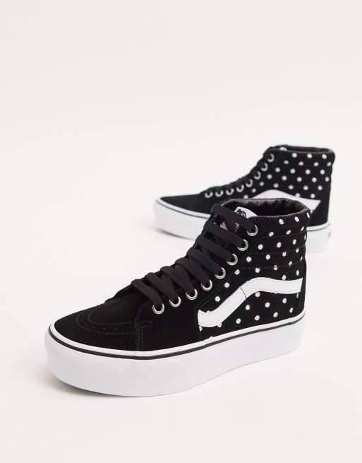 Vans SK8 Hi Platform 2.0 suede trainers in polka dot ASOS