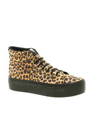 vans leopard platform sneakers