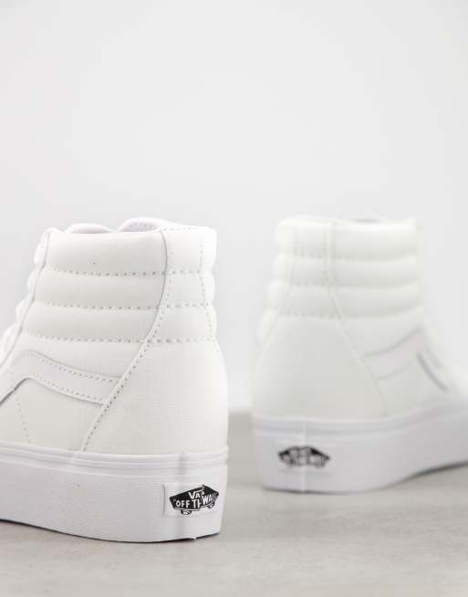 Vans store hautes blanches