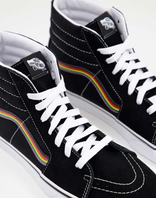 Rainbow vans hot sale high tops