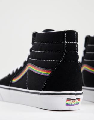 rainbow vans hightops