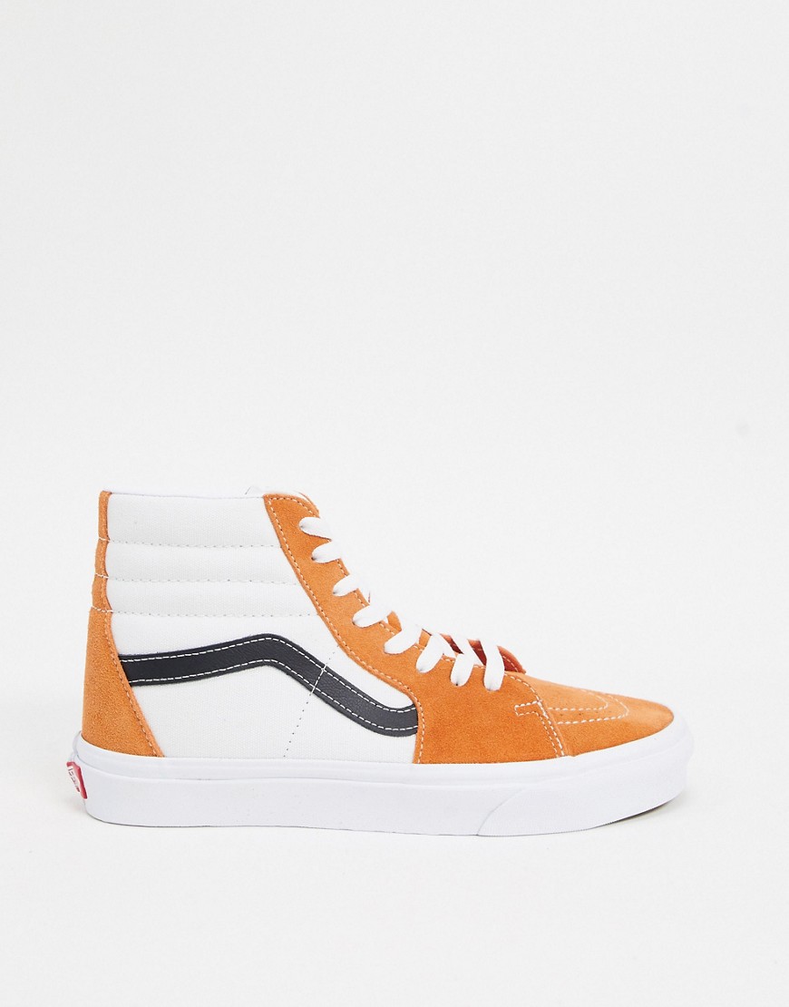 Vans - SK8-Hi Retro - Sportieve sneakers in aprikozenkleur-Oranje