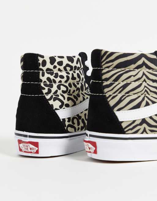 Vans SK8-Hi Safari Multi tiger print sneakers in mix/true  display picture 2