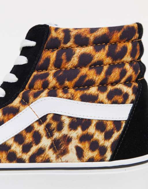 Vans Sk8 Hi Sneaker in Leopardenmuster