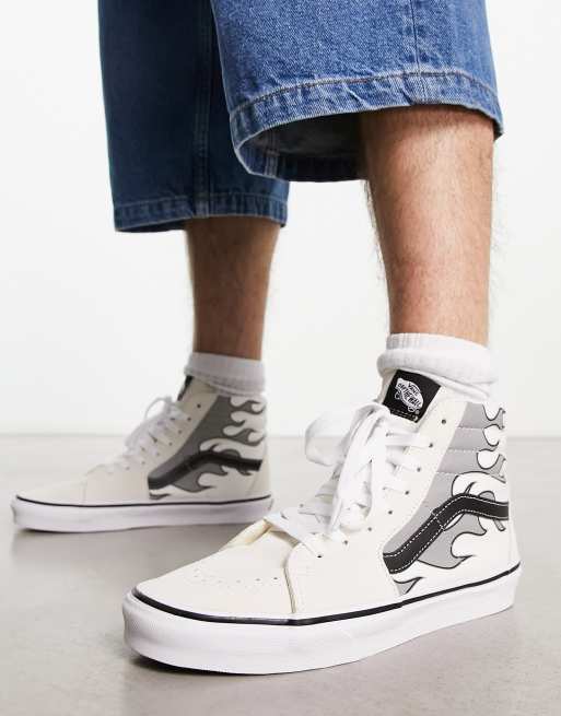 Vans sk8 clearance hi reissue bianche