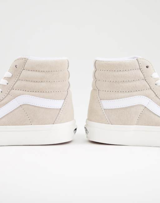 Vans - SK8-Hi - Sneakers alte in camoscio color crema , 3 di 4