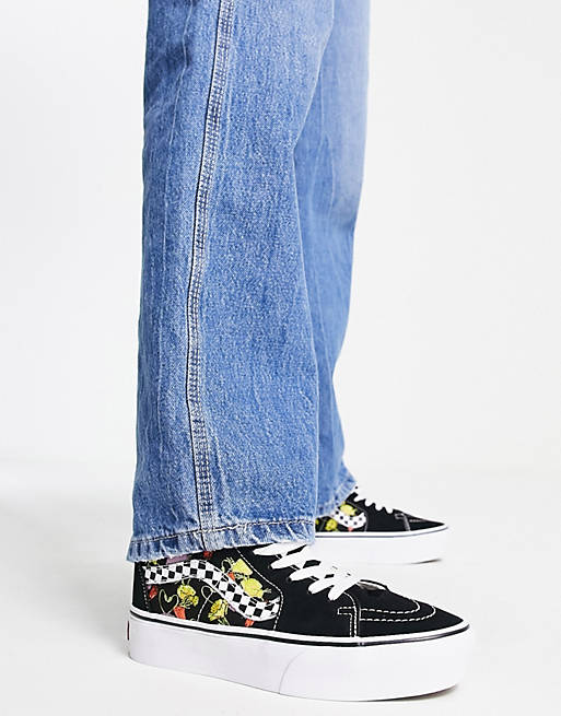 Vans - SK8-Hi - Sneakers alte multicolore con plateau  