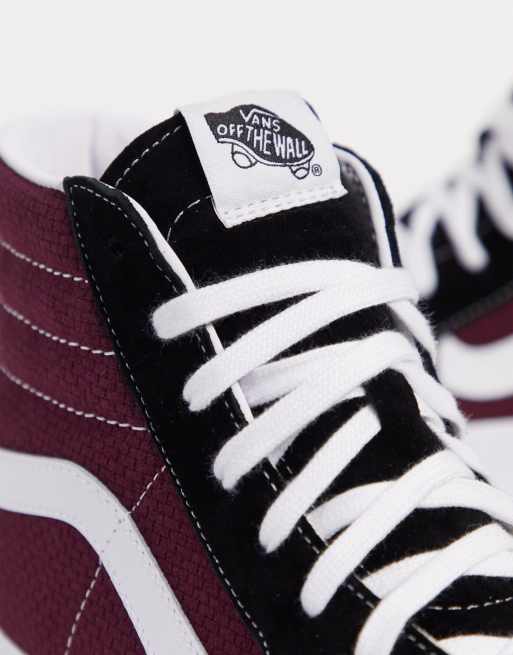 Vans nere e clearance bordeaux