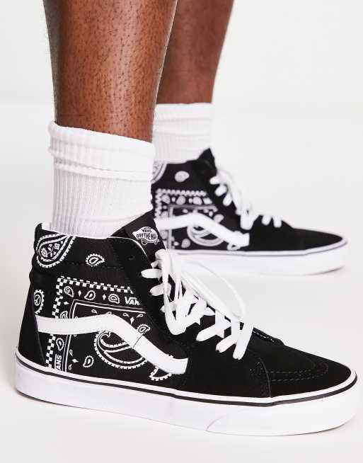 Vans alte nere store e grigie