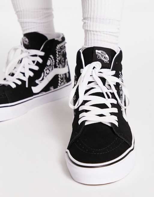 Vans alte nere store e grigie