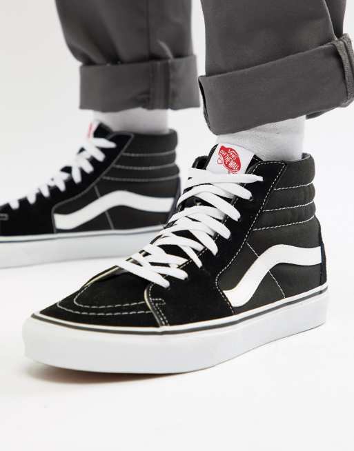 Vans alte on sale nere uomo