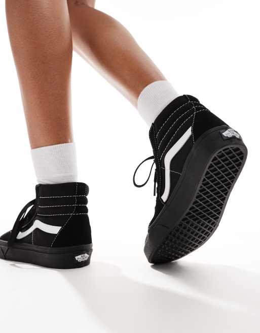 Vans alte tutte nere sales