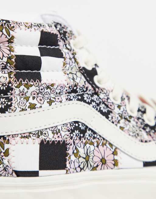 Vans nere hotsell con fiori