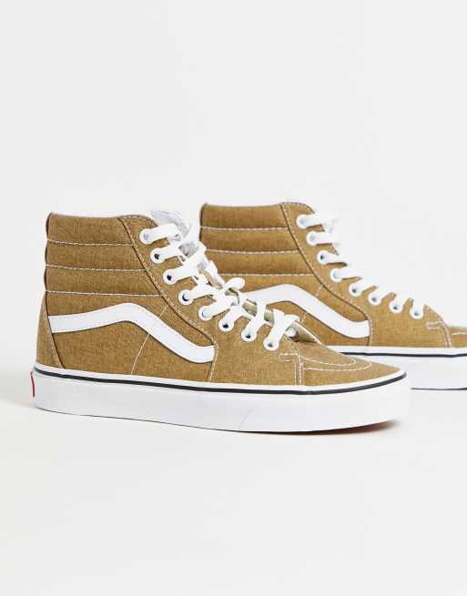 Vans SK8-Hi sneakers in beige | ASOS