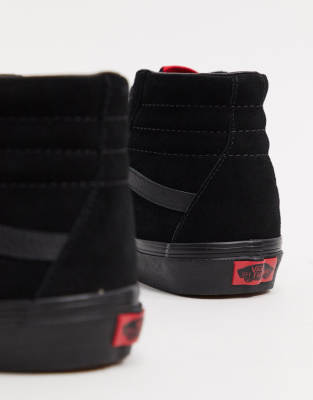 vans sk8 hi black black