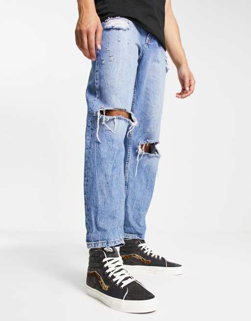 vans sk8 hi blue denim