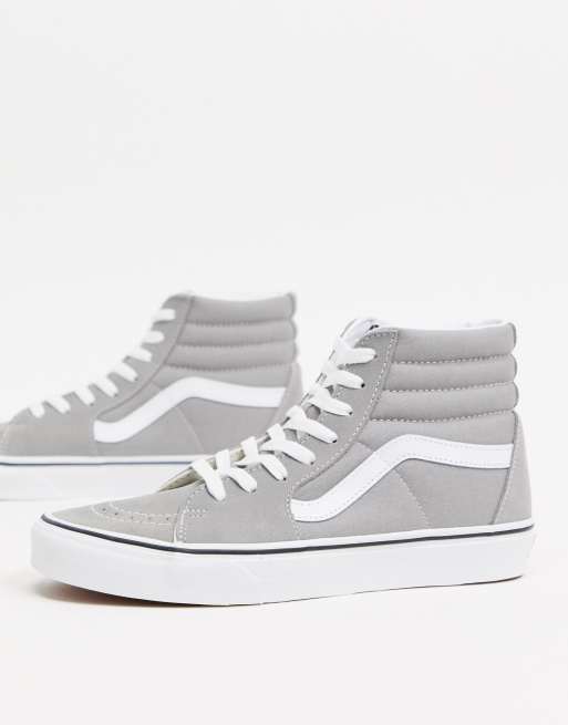 Womens grey on sale high top vans