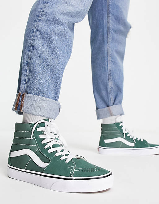 welding Cataract Mexico Vans SK8-HI sneakers in green and white | ASOS