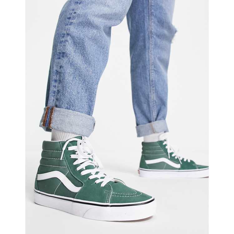 James Dyson landbouw tint Vans SK8-HI sneakers in green and white | ASOS