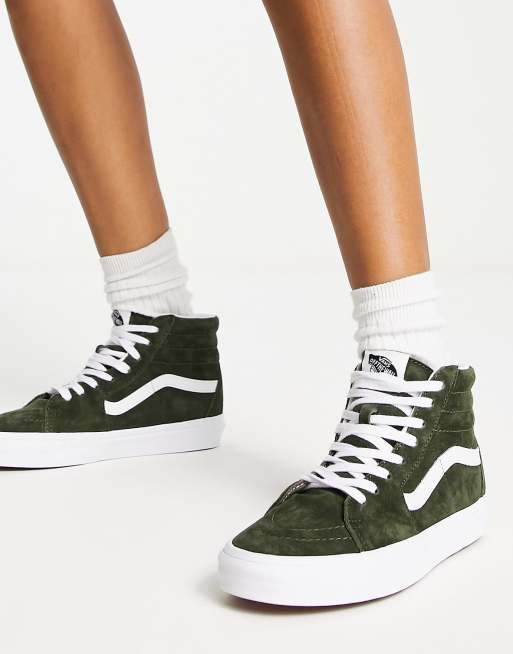 Green hi top vans sale