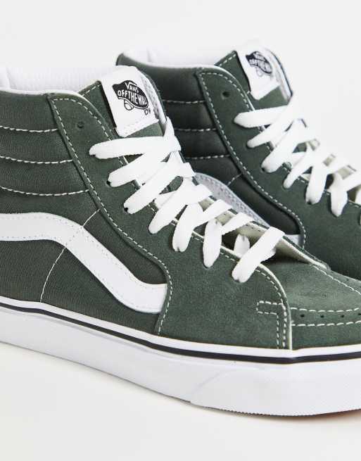 Green vans clearance high top sneakers