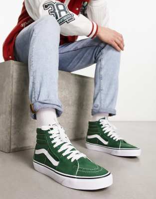 Sølv Savant Stewart ø Vans SK8-Hi sneakers in green | ASOS