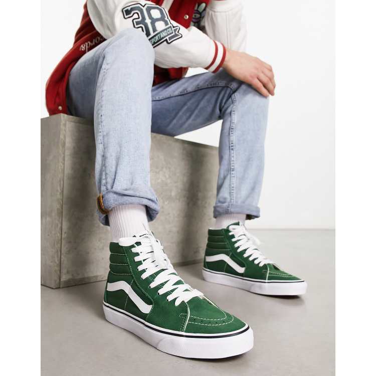 Vans Green Sk8-Hi Shoes - Size 9