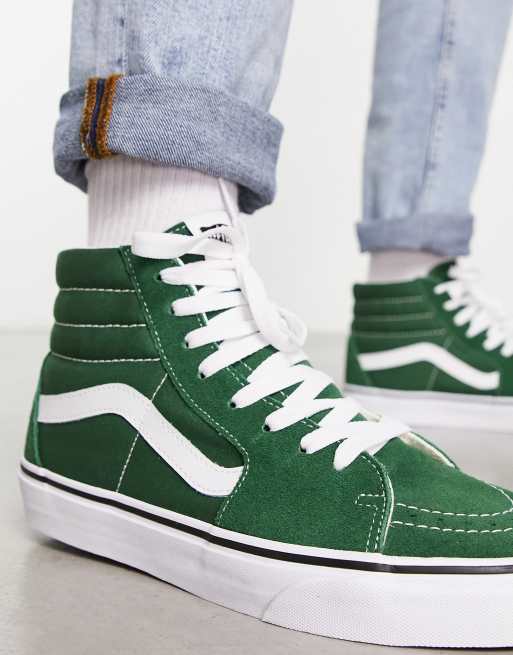 Vans Green Sk8-Hi Shoes - Size 9