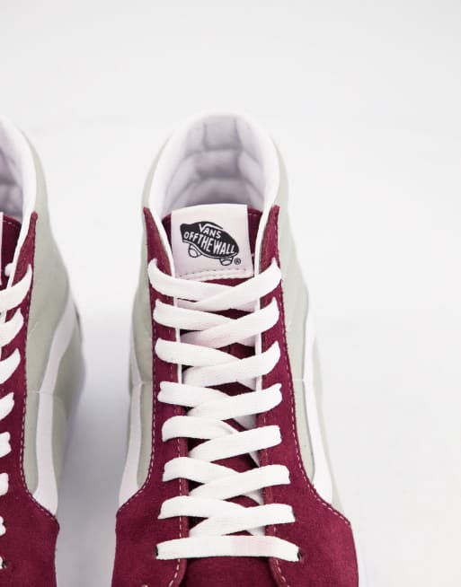 vans sk8 hi reissue bordeaux
