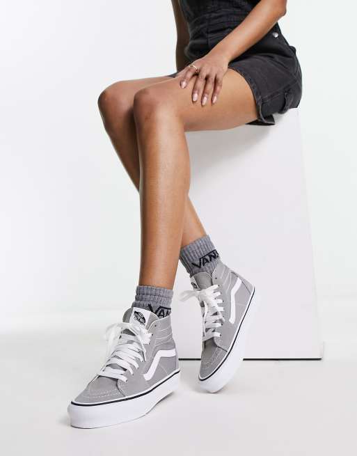 Vans Sk8 Hi sneakers in grey