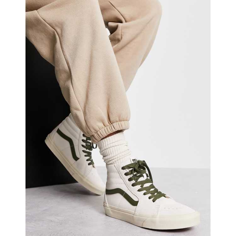 Sk8-Hi sneakers in with khaki detail | ASOS