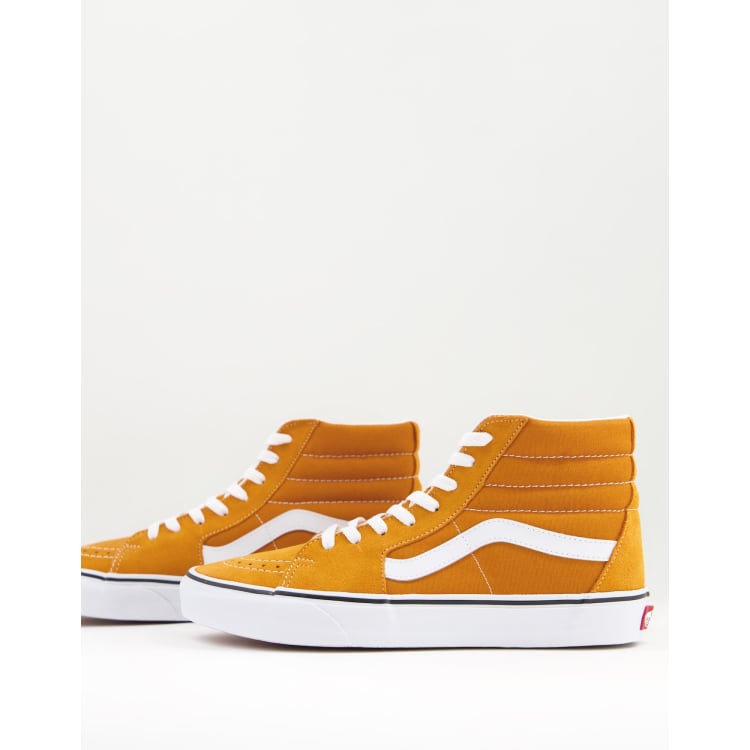 Burnt orange cheap high top vans