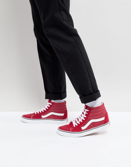 Vans Sk8-Hi Sneakers in rood VA38GEQ9U