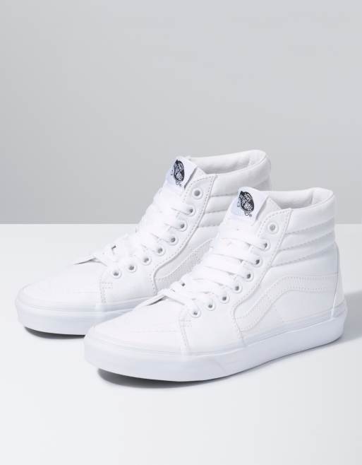 Prominent vasthoudend auteur Vans SK8-Hi sneakers in triple white | ASOS