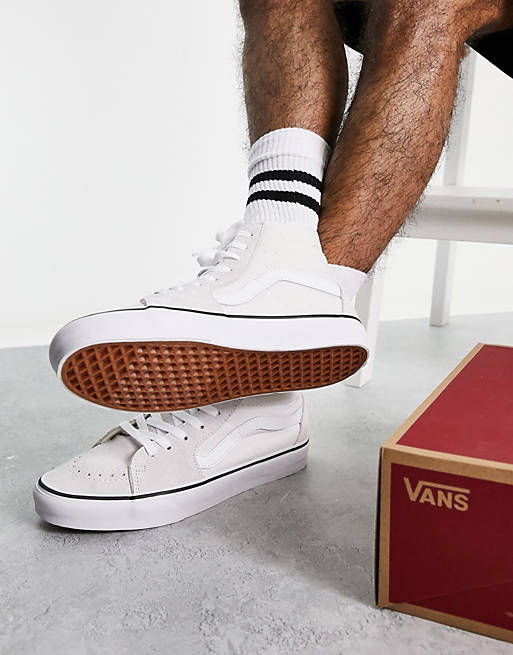 Vans SK8-Hi sneakers in triple white | ASOS