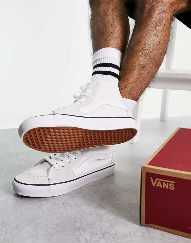 Vans SK8-Hi sneakers in triple white