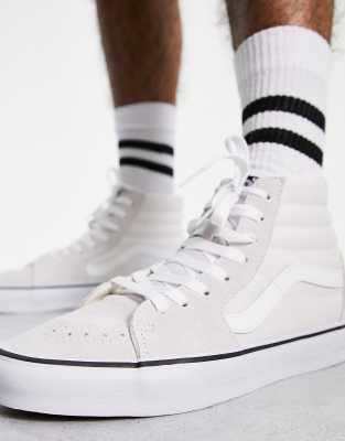 mens white vans sk8 hi