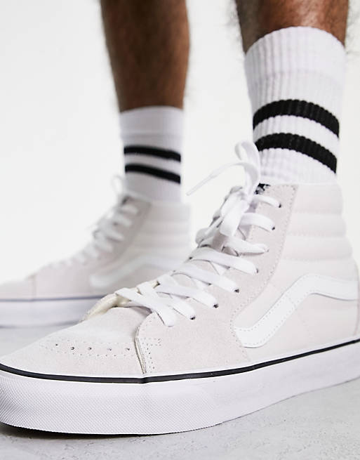 Vans SK8-Hi sneakers in triple white | ASOS
