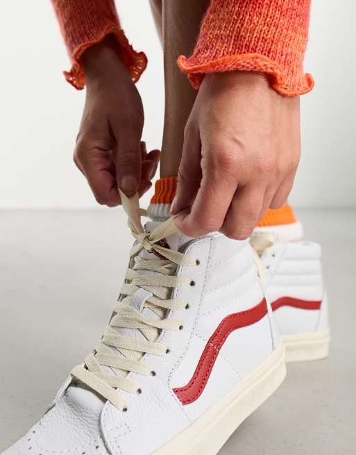 Vans sk8 hi all red best sale