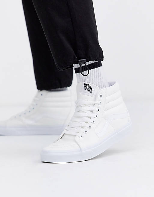 Vans Sk8-Hi sneakers in white 
