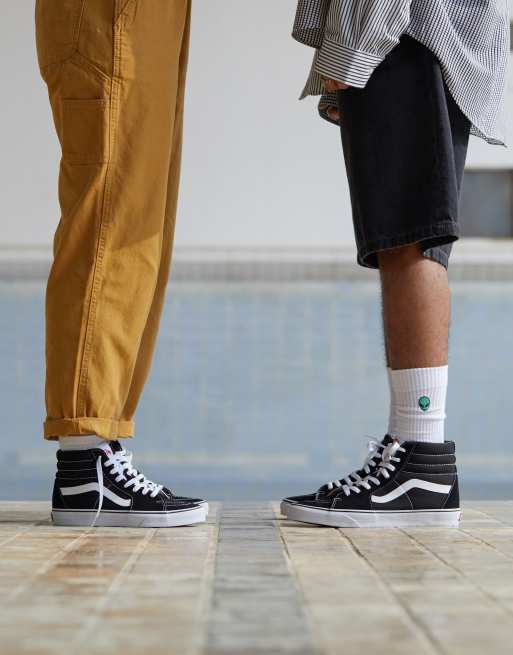 vans high top negro
