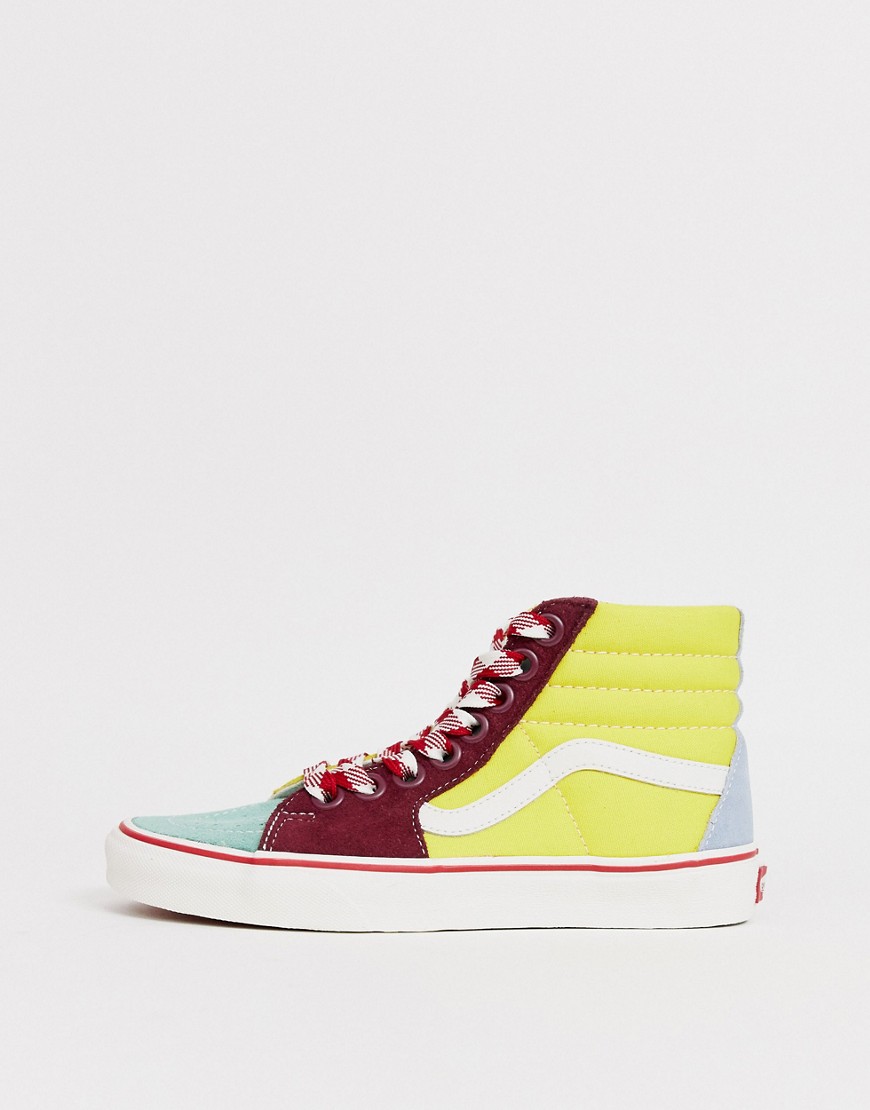 Vans - SK8-Hi - Sneakers sfrangiate colourblock-Multicolore