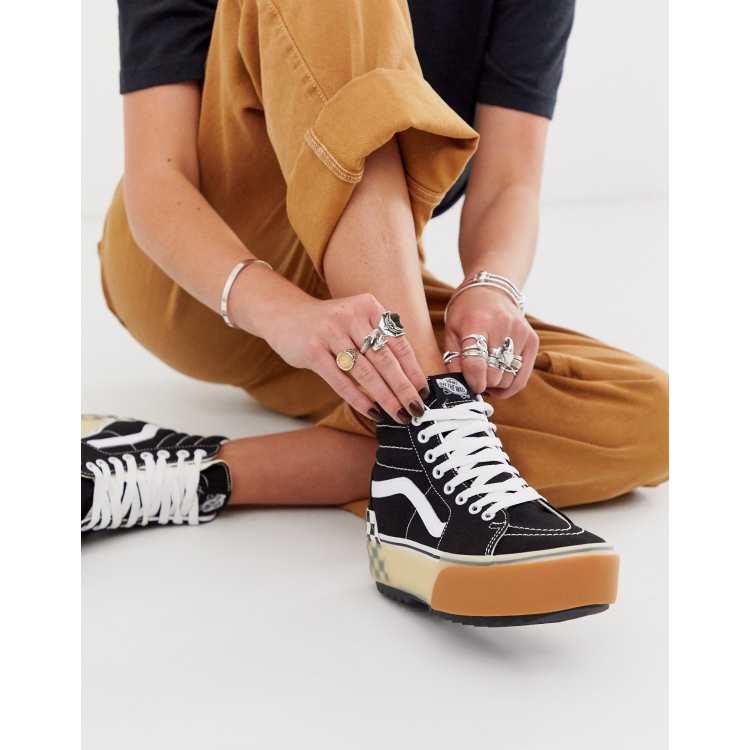 Vans SK8 Hi Stacked Schwarze Sneaker ASOS