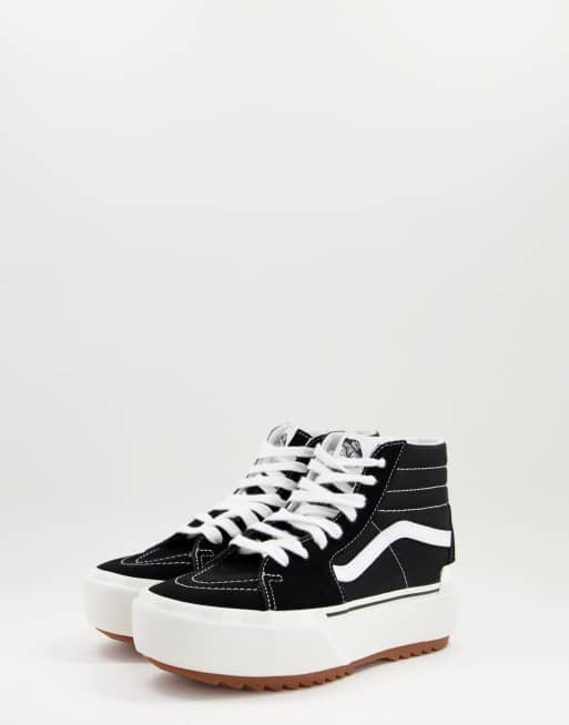 Vans - SK8-Hi Stacked - Sorte sneakers