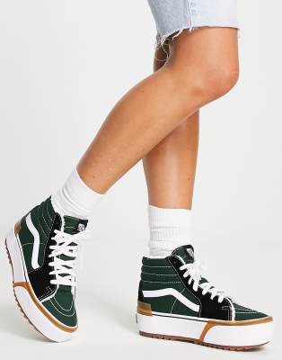 womens dark green vans