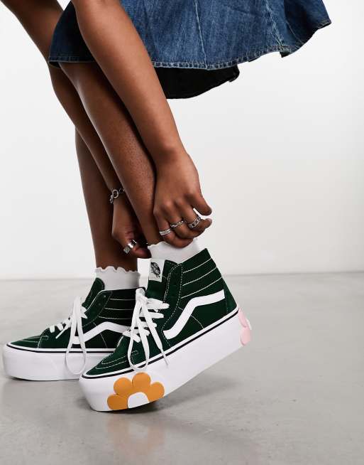 vans sk8 hi platform flowers