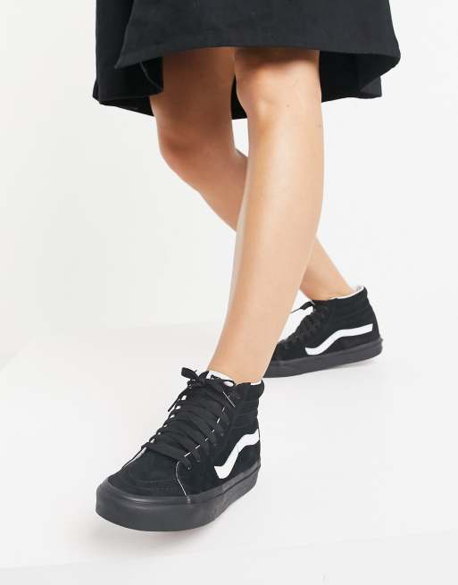 vans sk8 hi suede black