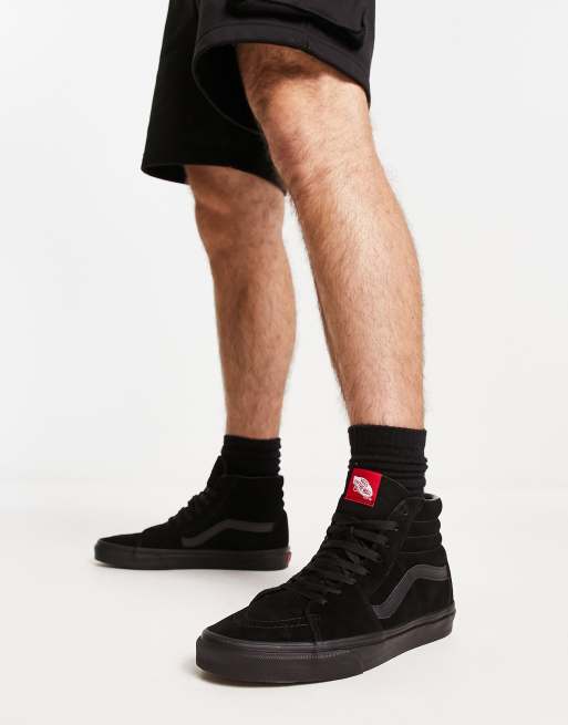 Vans Sk8 Hi suede sneakers in black ASOS