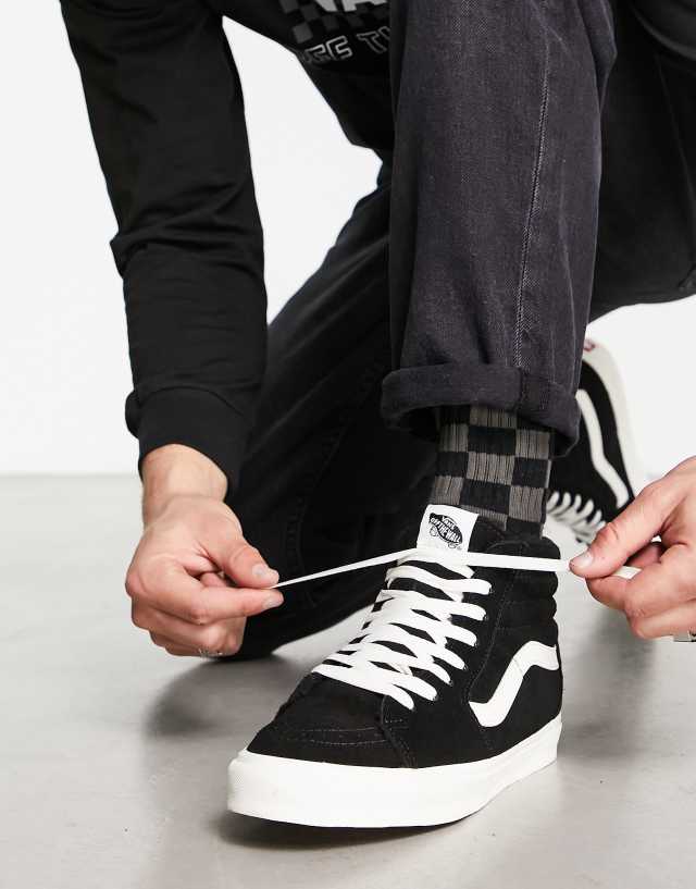 Vans Sk8-Hi suede sneakers in black